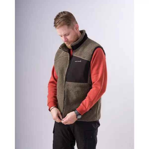  Férfi mellény PENTAGON SUMMIT SHERPA FLEECE VEST K04016 BARNA SZÜRKE 