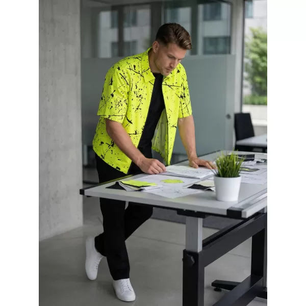  Prémium férfi ing ALTISPORT VOJ/ALM034KOS01 NEON SÁRGA 