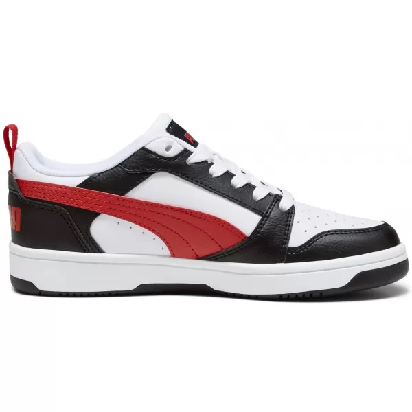  Bébi cipő PUMA REBOUND V6 LO JR 39383304 PUMA FEHÉR/PIROS/FEKETE 