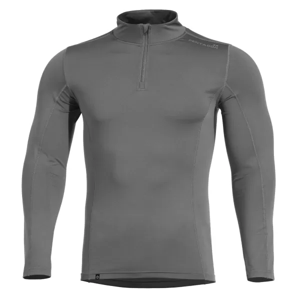  póló PENTAGON PINDOS 1/2 ZIP SHIRT K11013 FARKAS/SZÜRKE 
