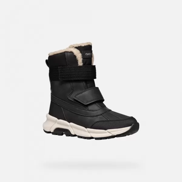  Fiú bokacsizma GEOX FLEXYPER PLUS J46LCF0MEFUC9999 FEKETE 