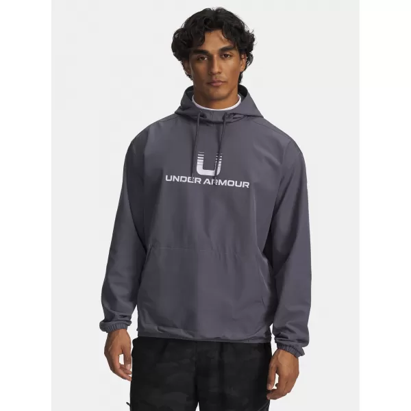  Férfi dzseki UNDER ARMOUR UA UNSTOPPABLE WVN HOODIE 6003864-025 SZÜRKE 