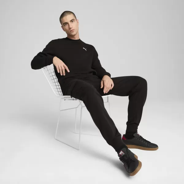  Férfi pulóver PUMA ESS CREW FL 68256601 PUMA FEKETE 