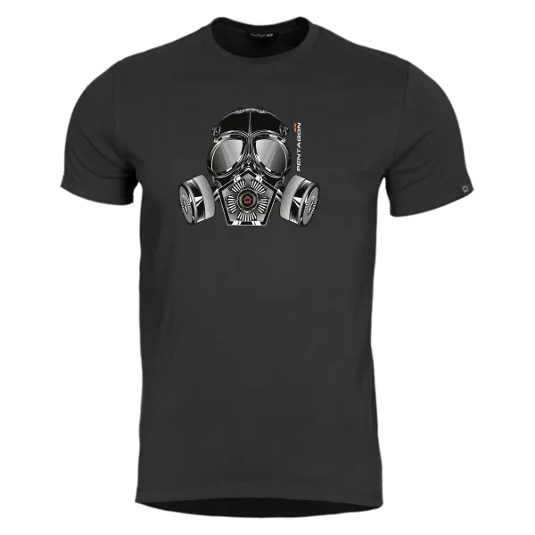  póló PENTAGON AGERON GAS MASK K09012 FEKETE 