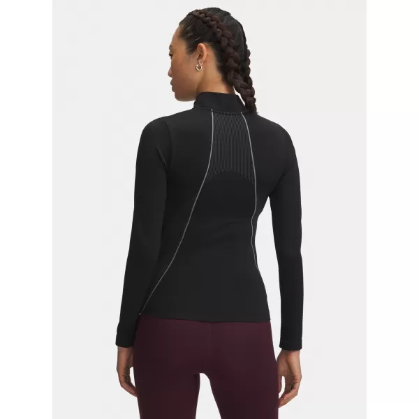  Női póló UNDER ARMOUR UA VANISH SEAMLESS 1/4 ZIP 6000644-003 FEKETE 