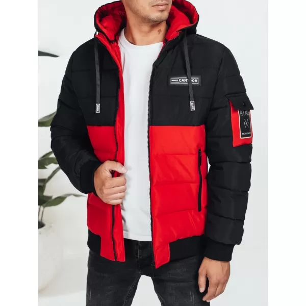  Kabát DSTREET TX5052 FEKETE/PIROS 