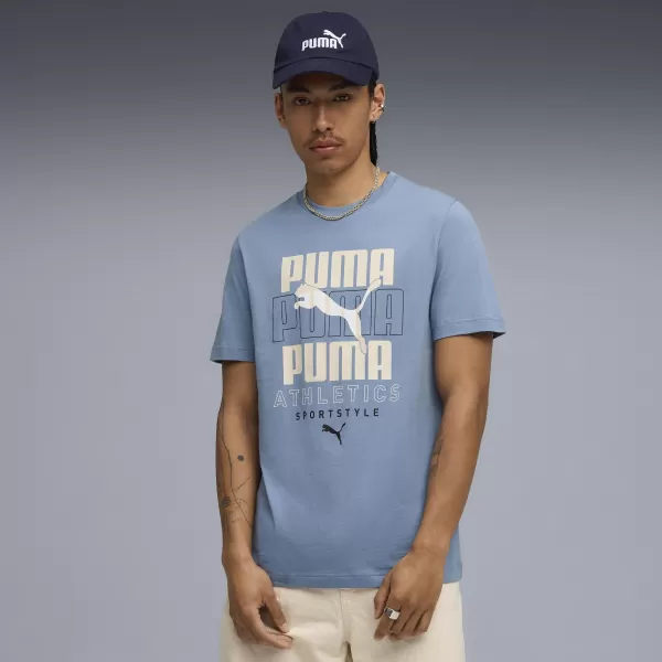  Ing PUMA GRAPHIC STACKED GRAPHIC TEE 68803834 HŰVÖS KÉK 