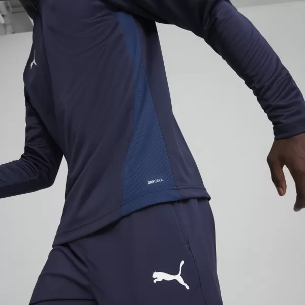  Ing PUMA TEAMGOAL TRAINING 1/4 ZIP TO 65862906 PUMA NAVY/FEHÉR/PERZSA KÉK 
