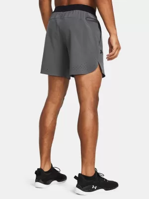 Férfi rövidnadrág UNDER ARMOUR UA PEAK WOVEN SHORTS 1376782-025 SZÜRKE