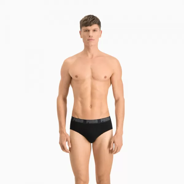  Férfi rövidnadrág PUMA BASIC BRIEF 2P 88910006 FEKETE/FEKETE 