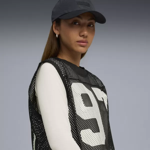  Tartály teteje PUMA X ROSÉ RELAXED MESH TOP 63380401 PUMA FEKETE 