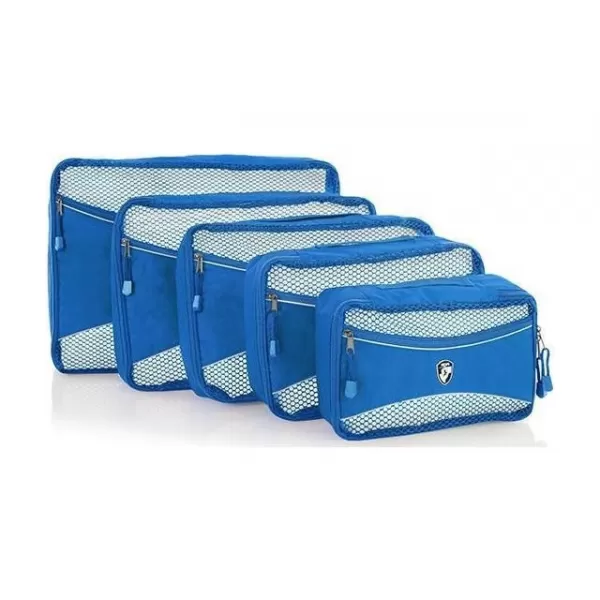  Szervezők halmaza HEYS ECO PACKING CUBE 5PC SET II KÉK 