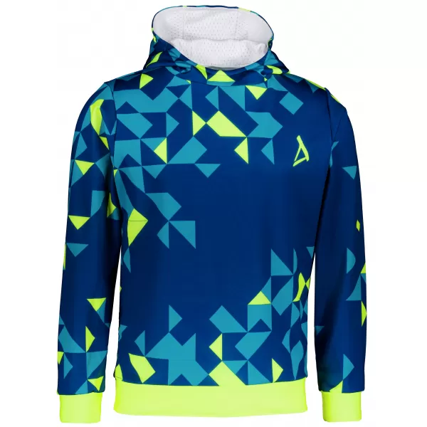  Férfi prémium funkcionális pulóver ALTISPORT VOJ/ALM108MI01 SÖTÉTKÉK-NEONSÁRGA 