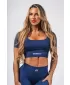 Formázó varrat nélküli crop top FLOW SEAMLESS 499 BLUE Nebbia