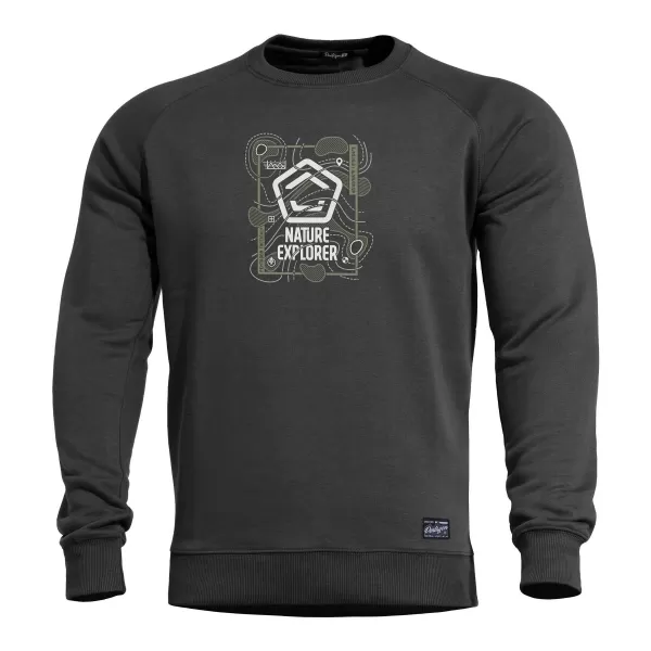 Pulóver PENTAGON HAWK SWEATER NATURE EXPLORER K09019 FEKETE 