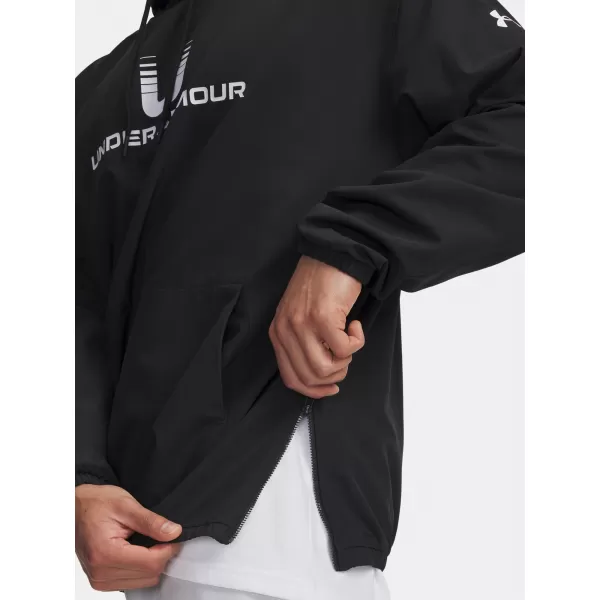  Férfi pulóver UNDER ARMOUR UA UNSTOPPABLE WVN HOODIE 6003864-001 FEKETE 
