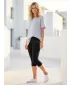 3/4-es női leggings ALTISPORT OWECA FEKETE