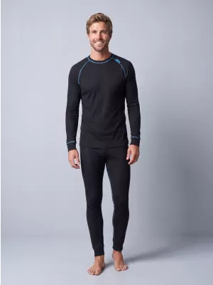Férfi termoszett ALTISPORT GAIN FEKETE/KÉK