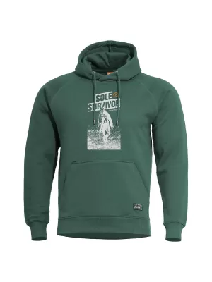 Pulóver PENTAGON PHAETON HOOD SWEATER K09021-SS83 TAVASZI ZÖLD