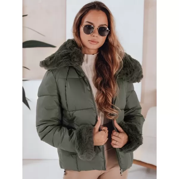  Női kabát DSTREET TY5068 ZÖLD 