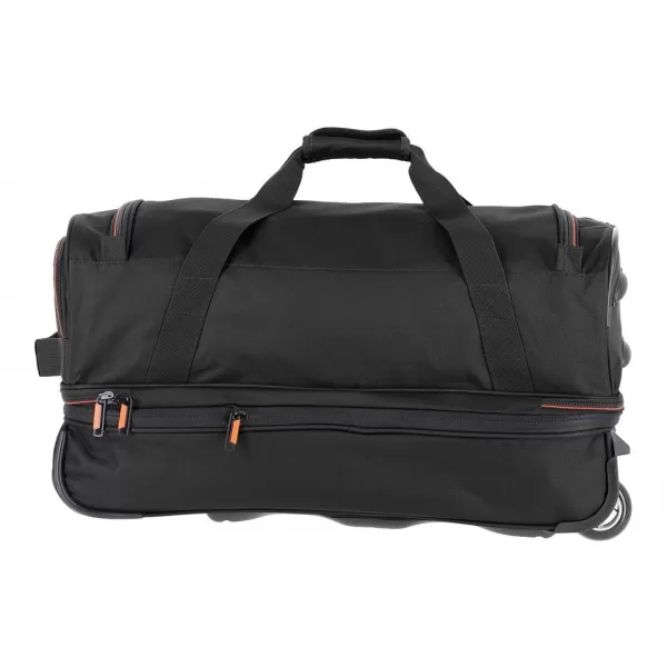  Táska TRAVELITE BASICS WHEELED DUFFLE S FEKETE/NARANCS 