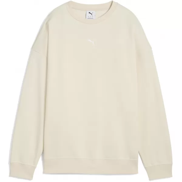  Női pulóver PUMA ESS OVERSIZED CREW FL 68540087 ALPESI HÓ 