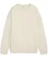 Női pulóver PUMA ESS OVERSIZED CREW FL 68540087 ALPESI HÓ