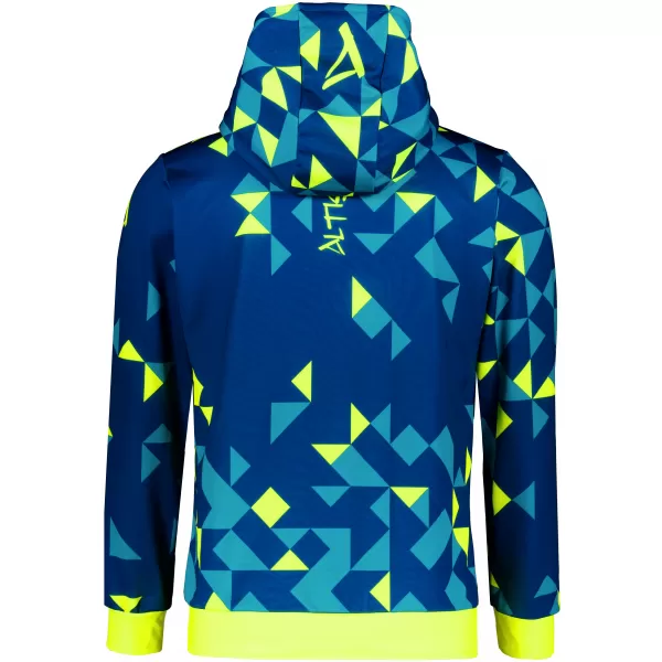  Férfi prémium funkcionális pulóver ALTISPORT VOJ/ALM108MI01 SÖTÉTKÉK-NEONSÁRGA 
