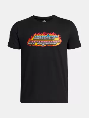Fiú póló UNDER ARMOUR UA FLAME WM SS 6005059-001 FEKETE