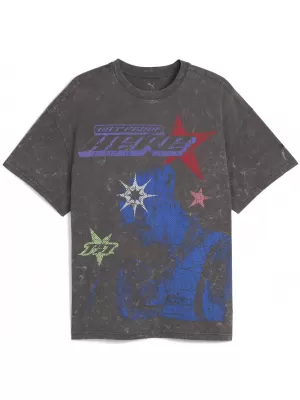 Ing PUMA LAMELO STAR VISION GRAPHIC TEE 63243801 NITRÁTOK SZÜRKE