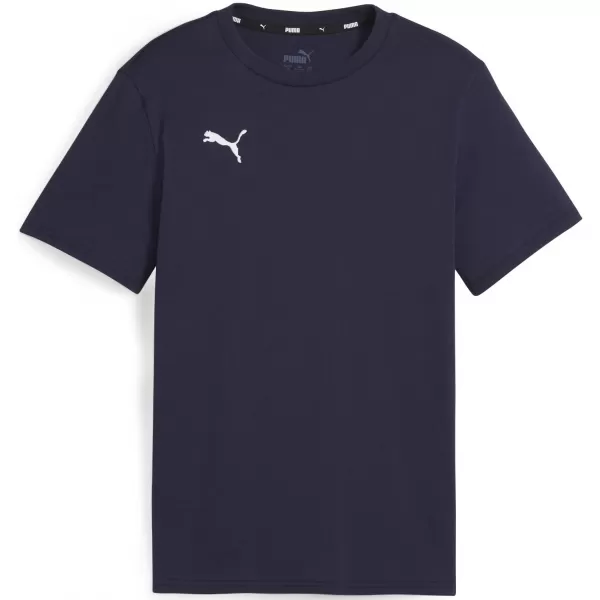  T -póló PUMA TEAMGOAL CASUALS TEE JR 658616_06 PUMA NAVY/PUMA WHITE 