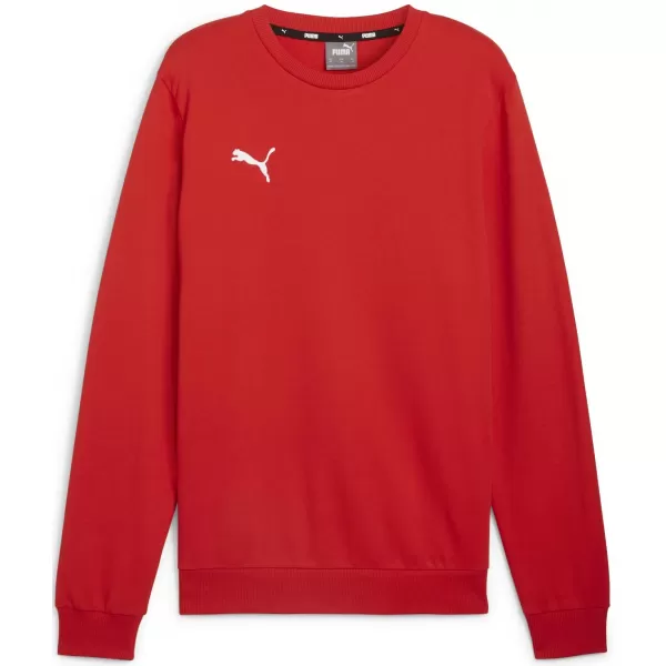  Férfi pulóver PUMA TEAMGOAL CASUALS CREW NECK S 658592_01 PUMA PIROS/PUMA FEHÉR 