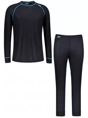 Férfi termoszett ALTISPORT GAIN FEKETE/KÉK