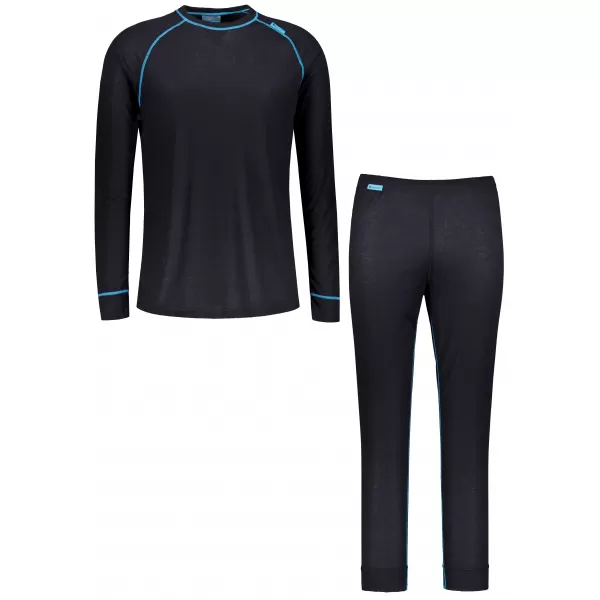  Férfi termoszett ALTISPORT GAIN FEKETE/KÉK 
