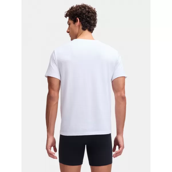  Férfi póló UNDER ARMOUR M UA PERF COTTON CREW NECK-2PK 6007621-100 FEHÉR 