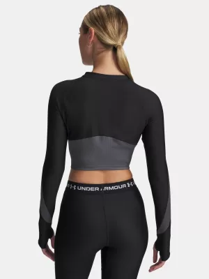 Női póló UNDER ARMOUR UA HG RIB 1/4 ZIP 6003981-004 FEKETE