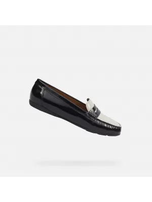Női mokaszinok GEOX ANNYTAH MOC G000633 FEKETE