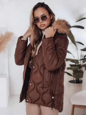 Női kabát DSTREET TY5013 BARNA