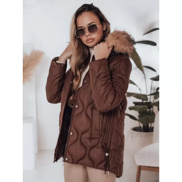  Női kabát DSTREET TY5013 BARNA 