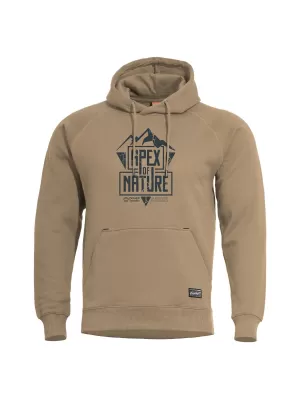 Pulóver PENTAGON PHAETON HOOD SWEATER APEX OF NATURE K09021 BARNA BARNA
