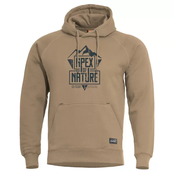 Pulóver PENTAGON PHAETON HOOD SWEATER APEX OF NATURE K09021 BARNA BARNA 