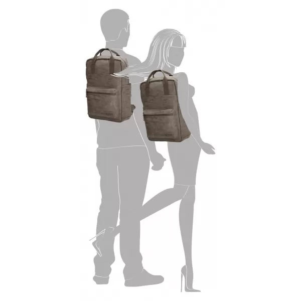  Hátizsák ENRICO BENETTI ROTTERDAM 13 NOTEBOOK BACKPACK KÖZEPES SZÜRKÉS 