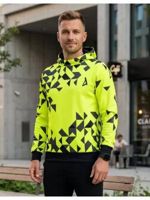 Férfi prémium funkcionális pulóver ALTISPORT VOJ/ALM108MI01 NEON SÁRGA