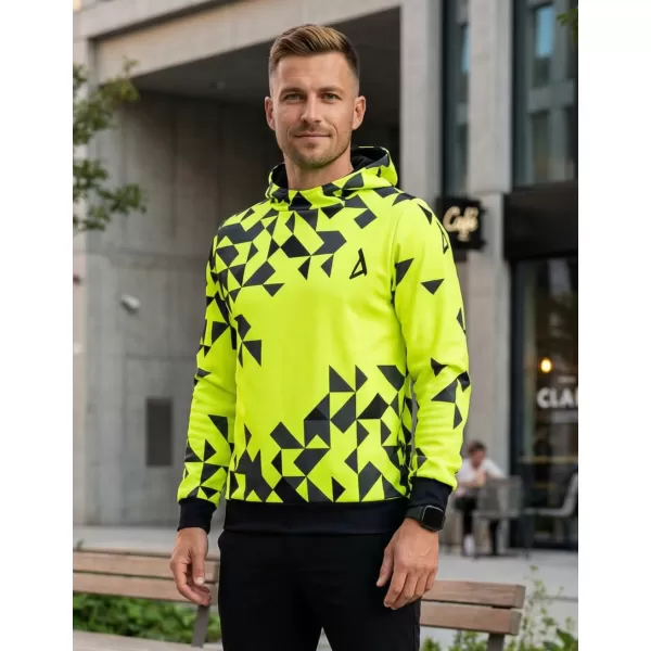  Férfi prémium funkcionális pulóver ALTISPORT VOJ/ALM108MI01 NEON SÁRGA 