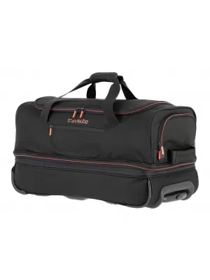 Táska TRAVELITE BASICS WHEELED DUFFLE S FEKETE/NARANCS
