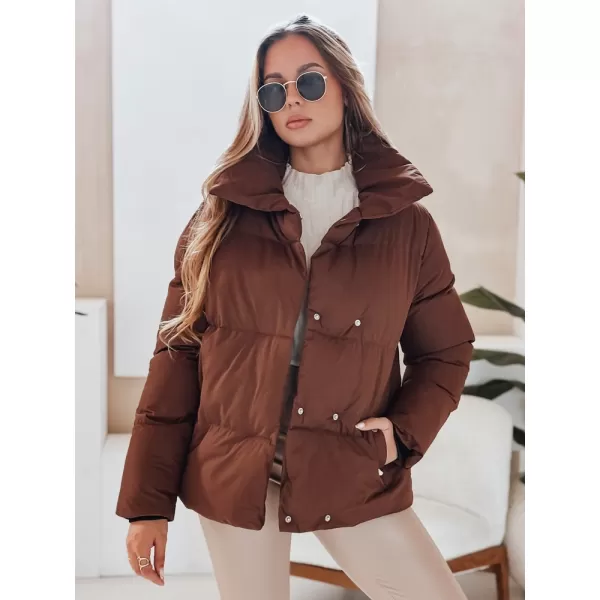  Női kabát DSTREET TY4958 BARNA 