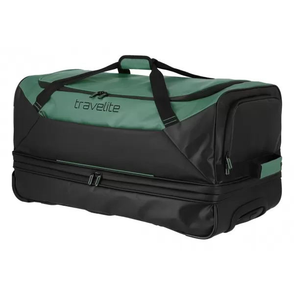  Táska TRAVELITE BASICS WHEELED DUFFLE EXP. FEKETE/ZÖLD 