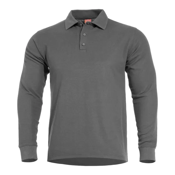  póló PENTAGON ANIKETOS LONG POLO K09013 FARKAS/SZÜRKE 