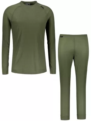Férfi termoszett ALTISPORT GAIN KHAKI/FEKETE