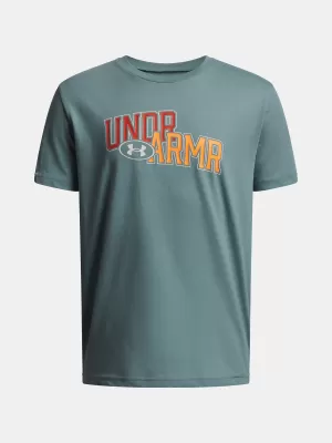 Fiú póló UNDER ARMOUR UA OVERLAY WM SS 6005069-323 ZÖLD